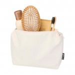 Neceser de viaje ecológico con compartimento principal 2L color blanco roto segunda vista
