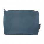 Neceser de viaje ecológico con compartimento principal 2L color azul cian tercera vista frontal