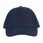 Gorra de poliéster con orificios en parte trasera para ventilación color azul primera vista