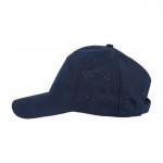 Gorra de poliéster con orificios en parte trasera para ventilación cuarta vista