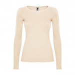 Camiseta para mujer de algodón en manga larga 160 g/m2 Roly Direct Extreme color arena segunda vista