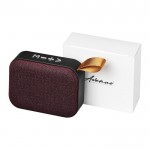 Altavoces promocionales de tela color burdeos