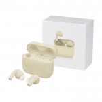 Auriculares con emparejamiento automático color blanco roto segunda vista