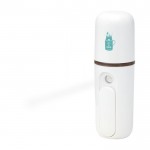 Pulverizador automático de alcohol color blanco vista impresión tampografía