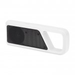 Altavoz pequeño con clip color blanco
