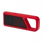 Altavoz pequeño con clip color rojo