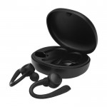 Auriculares con botón de control color negro