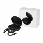 Auriculares con botón de control color negro segunda vista