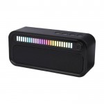 Altavoz inalámbrico con luz ambiental RGB color negro tercera vista