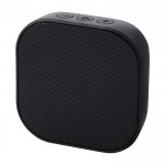 Mini altavoz de plástico reciclado con controles de música 3W color negro