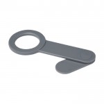 Soporte de móvil para PC de plástico reciclado con adhesivo e imán color gris