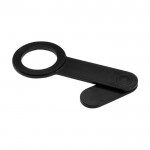 Soporte de móvil para PC de plástico reciclado con adhesivo e imán color negro