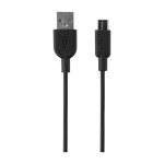 Batería externa de plástico reciclado delgada y elegante 5.000 mAh color negro cuarta vista