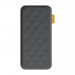 Batería externa con diseño agujereado y carga rápida 10.000 mAh color negro segunda vista trasera