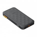 Batería externa con diseño agujereado y carga rápida 10.000 mAh color negro tercera vista