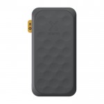 Powerbank de plástico reciclado con varias conexiones 20.000 mAh color negro segunda vista frontal
