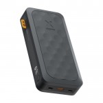 Batería externa de plástico reciclado ultrarrápida de 27.000 mAh color negro