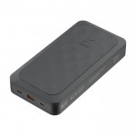 Batería externa de plástico reciclado con varios puertos 45.000 mAh color negro segunda vista