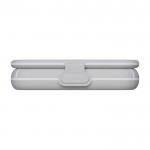 Cargador de viaje inalámbrico plegable y magnético 2 en 1 15W color gris tercera vista frontal
