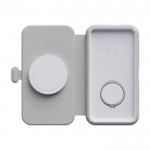 Cargador de viaje inalámbrico plegable 3 en 1 que es magnético 15W color gris quinta vista