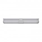Cargador de viaje inalámbrico plegable 3 en 1 que es magnético 15W color gris tercera vista frontal