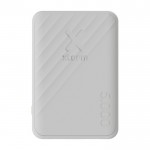 Batería externa de carga rápida con 2 puertos y FastCharge 5.000 mAh color blanco segunda vista frontal