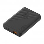 Batería externa de carga rápida con 2 puertos y FastCharge 5.000 mAh color negro cuarta vista
