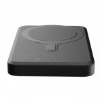 Powerbank inalámbrico magnético para móvil con potencia de 5.000 mAh color negro vista detalle 2