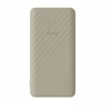 Powerbank de carga rápida con tecnología FastCharge 10.000 mAh color arena segunda vista frontal