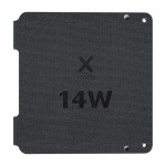 Panel solar plegable para dispositivos electrónicos 14W color negro segunda vista frontal