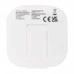 Auriculares cómodos tipo C con caja de plástico reciclado color blanco segunda vista trasera