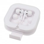 Auriculares cómodos tipo C con caja de plástico reciclado color blanco segunda vista