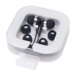 Auriculares cómodos tipo C con caja de plástico reciclado color negro segunda vista