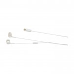 Auriculares tipo C de cable con sonido de alta calidad y micrófono color blanco vista detalle 1