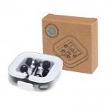 Auriculares tipo C de cable con sonido de alta calidad y micrófono color negro
