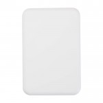 Batería externa inalámbrica magnética de plástico reciclado 5.000 mAh color blanco segunda vista frontal