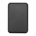 Batería externa inalámbrica magnética de plástico reciclado 5.000 mAh color negro segunda vista frontal
