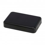 Powerbank inalámbrica magnética de plástico reciclado 10.000 mAh color negro segunda vista