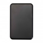 Powerbank inalámbrica magnética de plástico reciclado 10.000 mAh color negro segunda vista frontal
