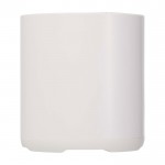 Altavoz inalámbrico de plástico reciclado con micrófono integrado 3W color blanco segunda vista trasera