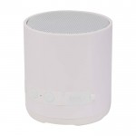 Altavoz inalámbrico de plástico reciclado con micrófono integrado 3W color blanco segunda vista
