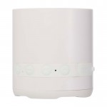 Altavoz inalámbrico de plástico reciclado con micrófono integrado 3W color blanco segunda vista frontal