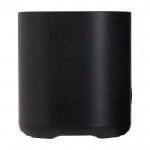 Altavoz inalámbrico de plástico reciclado con micrófono integrado 3W color negro segunda vista trasera