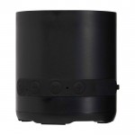Altavoz inalámbrico de plástico reciclado con micrófono integrado 3W color negro segunda vista frontal