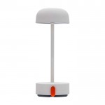 Lámpara de mesa recargable y regulable según necesites Kooduu Fokus color blanco segunda vista frontal