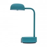 Lámpara de mesa recargable y regulable según necesites Kooduu Fokus color verde menta vista lateral