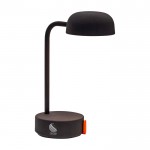 Lámpara de mesa recargable y regulable según necesites Kooduu Fokus color antracita vista impresa logo 2