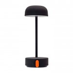 Lámpara de mesa recargable y regulable según necesites Kooduu Fokus color antracita segunda vista frontal