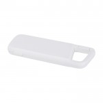 Powerbank ecológico resistente al agua con mosquetón 5.000 mAh color blanco segunda vista