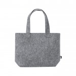 Bolsa de fieltro rPET personalizada  color gris